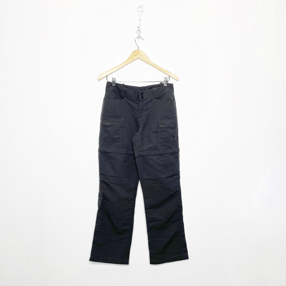 THE NORTH FACE Short Court Zip Off Convertible Cargo Pants Shorts gray womens 6